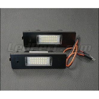 Pack de 2 modules led plaque immatriculation arrière BMW (type 2). 6000K, anti-erreur/Canbus. 2