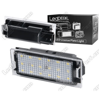 Pack de 2 modules led plaque immatriculation arrière RENAULT (type 1). 6000K, anti-erreur/Canbus. 2