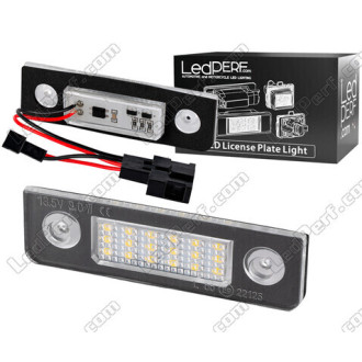 Pack de 2 modules leds plaque arrière VW Audi Seat Skoda (type 12). 6000K, anti-erreur/Canbus. 2