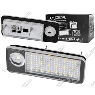 Pack de 2 modules leds plaque arrière VW Audi Seat Skoda (type 6). 6000K, anti-erreur/Canbus. 2