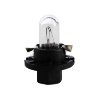 LAMPE TEMOIN 12V. 1,2W culot BAX10d NOIR B8,4d