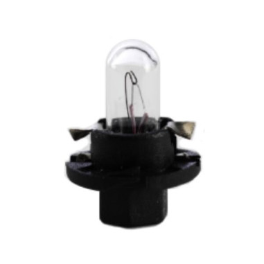 LAMPE TEMOIN 12V. 1,2W culot BAX10d NOIR B8,4d