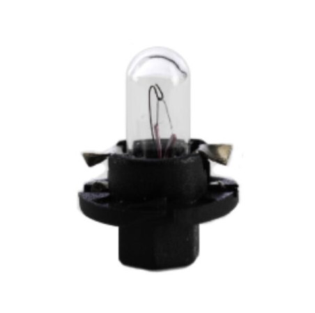 LAMPE TEMOIN 12V. 1,2W culot BAX10d NOIR B8,4d