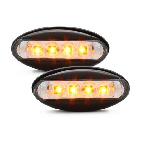 REPETITEURS LEDS PEUG 206 NOIR CHROME