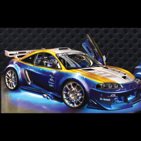 KIT LED SOUS CHASSIS BLEU + TEL