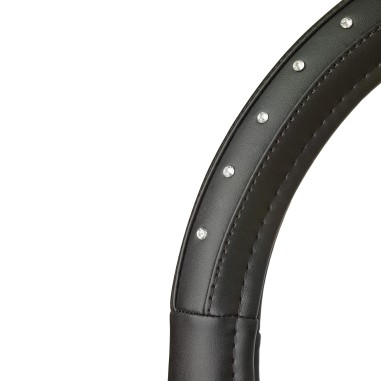 COUVRE VOLANT 37-39CM BLACK DIAMOND