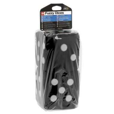 DBLE DES EN PELUCHE NOIR