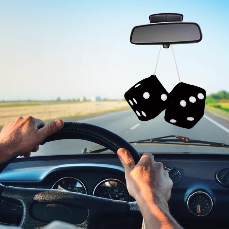 DBLE DES EN PELUCHE NOIR