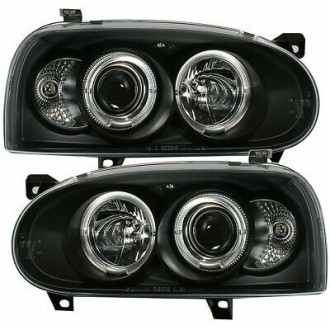 PHARE ANGELS EYES VW GOLF 3 BLACK