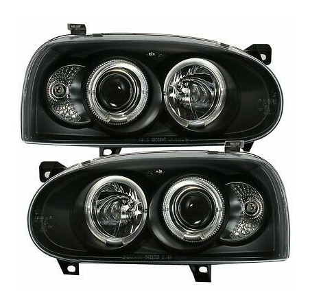 PHARE ANGELS EYES VW GOLF 3 BLACK