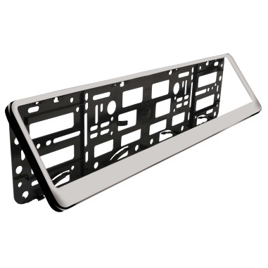 SUPPORT PLAQUE IMMATRICULATION EU ABS CHROME...