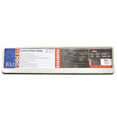SUPPORT PLAQUE IMMATRICULATION EU ABS CHROME...