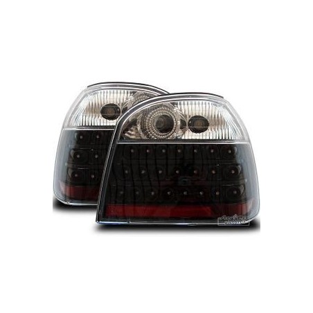 FEUX ARRIERES GOLF 3 LEDS NOIRES